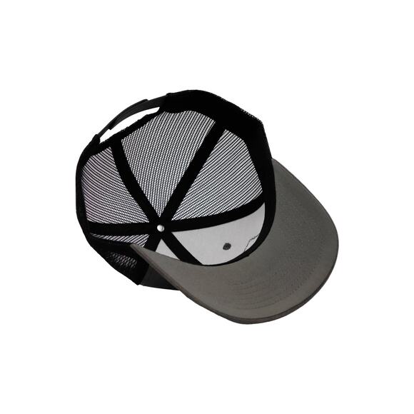 Rifle American Flag Oiled Faux Leather Trucker Hat:‎ Black - Picture 4 of 11
